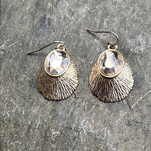 Elegant Gold tone Rhinestone Earrings